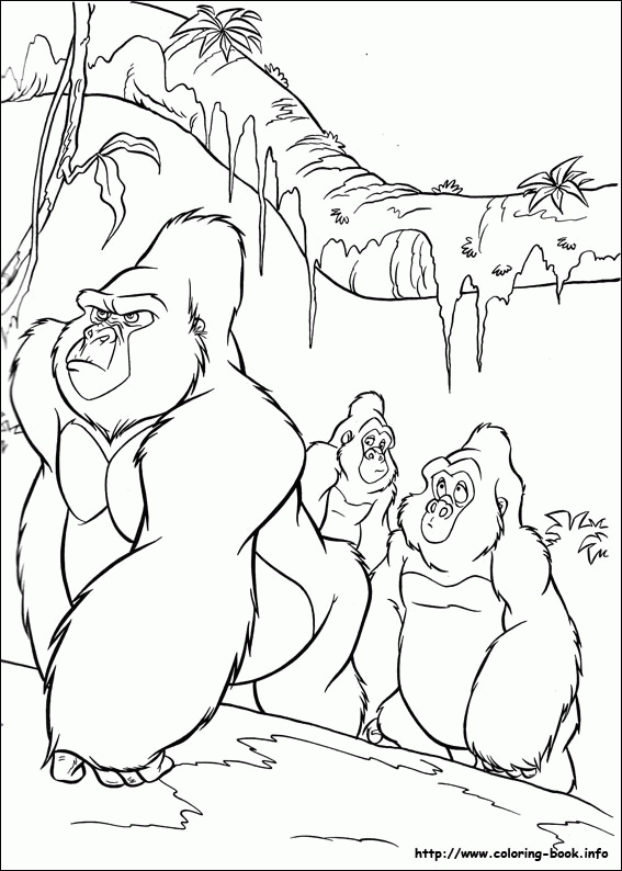 Tarzan kolorowanki